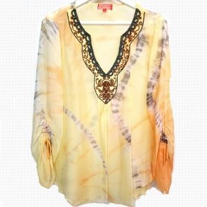 Hale Bob Cabana Silk Blouse